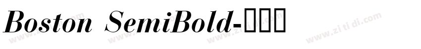 Boston SemiBold字体转换